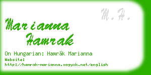 marianna hamrak business card