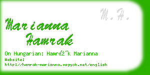 marianna hamrak business card